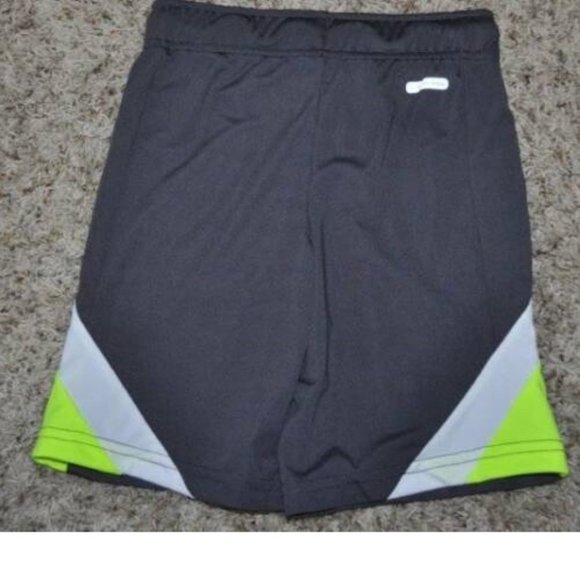 *Athletic Shorts sz 4 Dark Gray Mesh Jumping Beans Cooltek Elastic Waist Boys - Picture 2 of 2